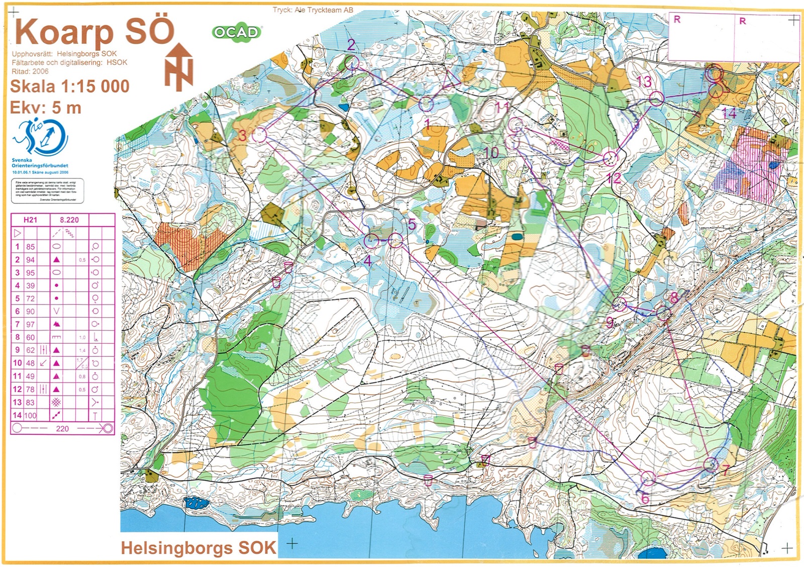 Helsingborgs SOK Elittävling (20.08.2006)